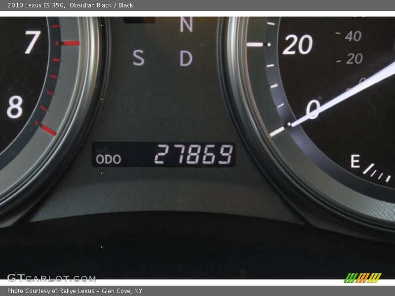 Obsidian Black / Black 2010 Lexus ES 350