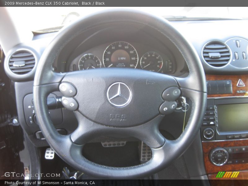 Black / Black 2009 Mercedes-Benz CLK 350 Cabriolet