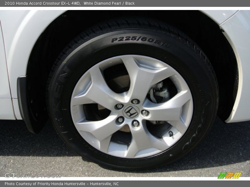 White Diamond Pearl / Black 2010 Honda Accord Crosstour EX-L 4WD