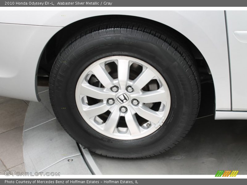 Alabaster Silver Metallic / Gray 2010 Honda Odyssey EX-L