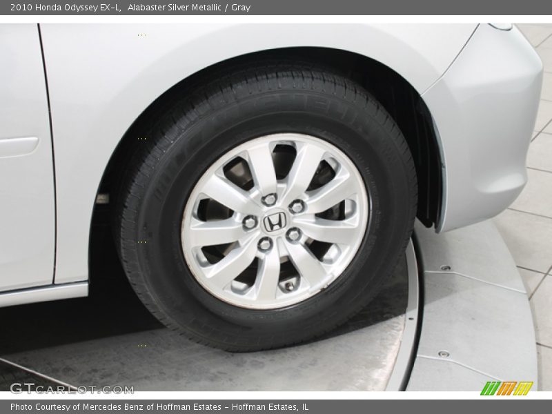 Alabaster Silver Metallic / Gray 2010 Honda Odyssey EX-L