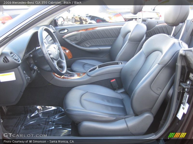 Black / Black 2009 Mercedes-Benz CLK 350 Cabriolet
