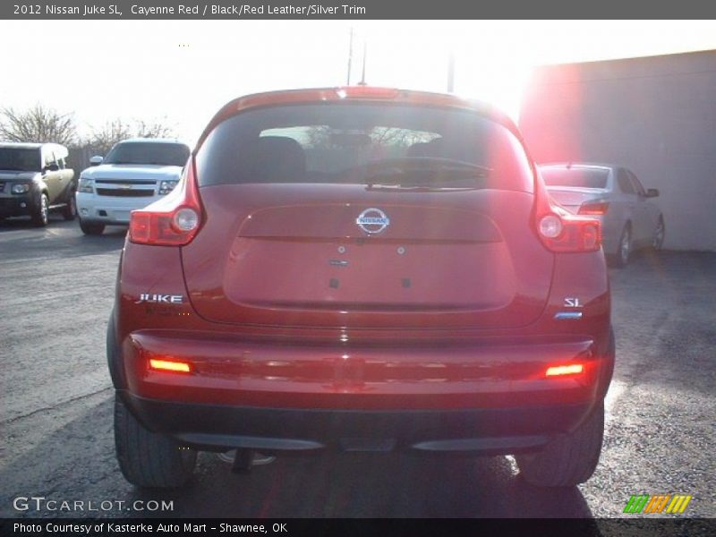 Cayenne Red / Black/Red Leather/Silver Trim 2012 Nissan Juke SL