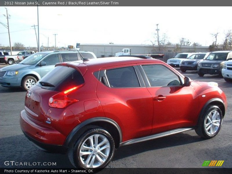 Cayenne Red / Black/Red Leather/Silver Trim 2012 Nissan Juke SL