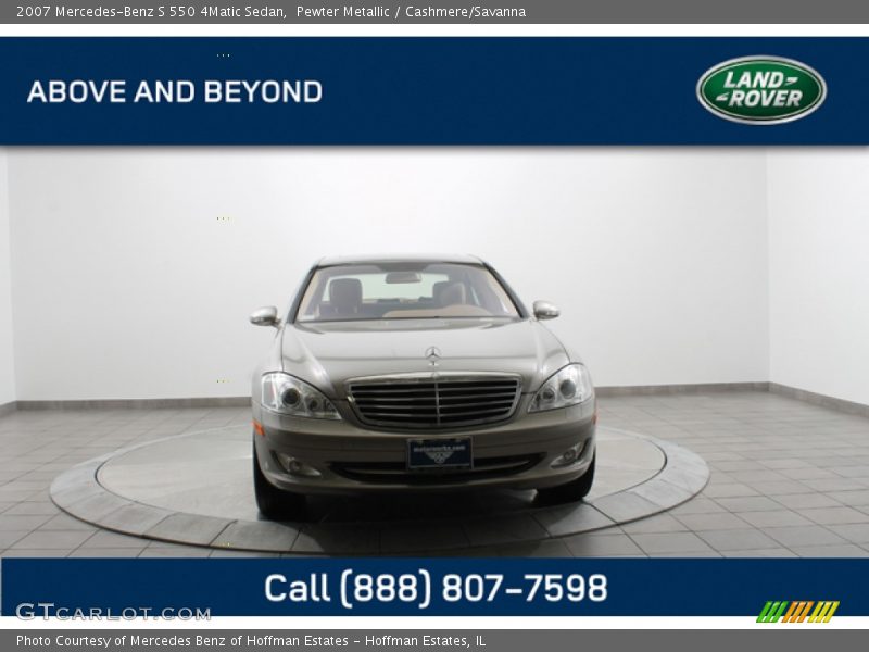 Pewter Metallic / Cashmere/Savanna 2007 Mercedes-Benz S 550 4Matic Sedan