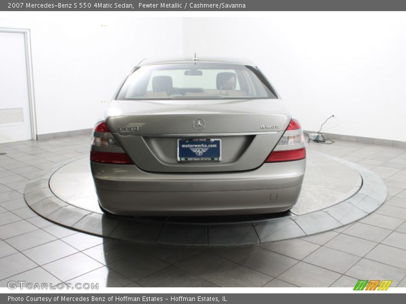 Pewter Metallic / Cashmere/Savanna 2007 Mercedes-Benz S 550 4Matic Sedan