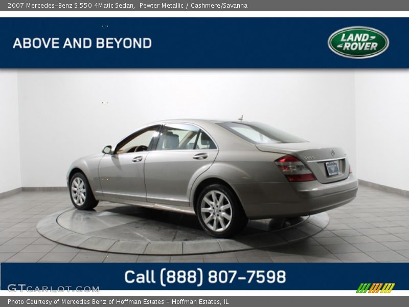 Pewter Metallic / Cashmere/Savanna 2007 Mercedes-Benz S 550 4Matic Sedan