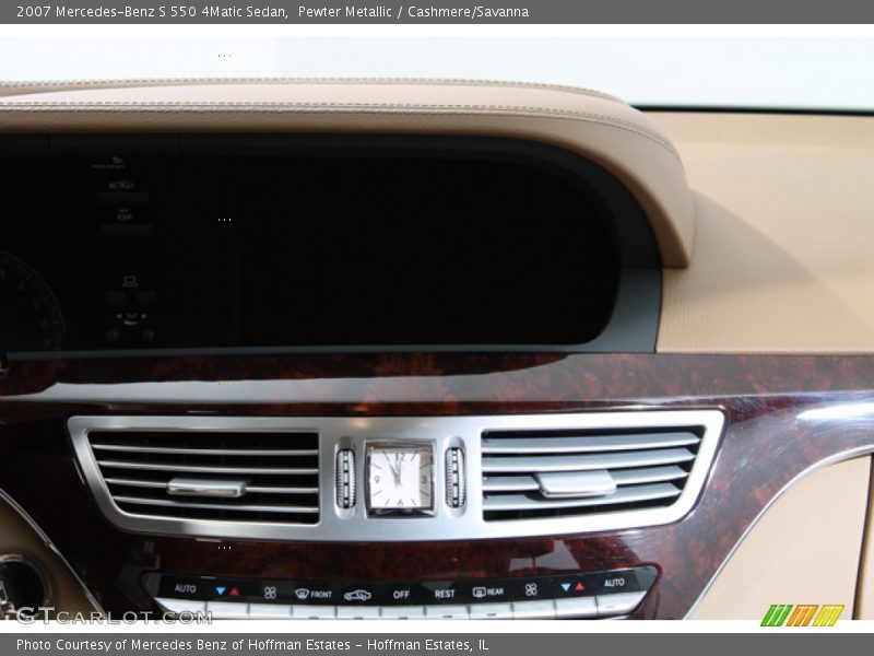Pewter Metallic / Cashmere/Savanna 2007 Mercedes-Benz S 550 4Matic Sedan