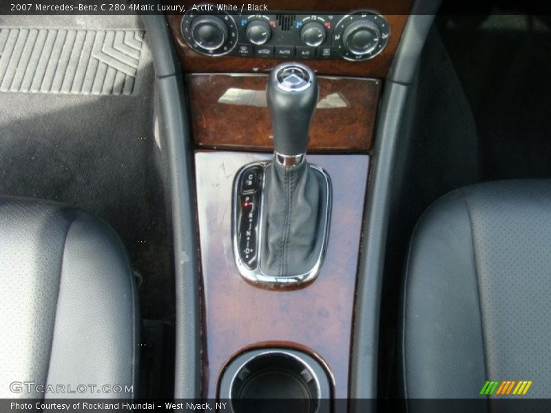 Arctic White / Black 2007 Mercedes-Benz C 280 4Matic Luxury
