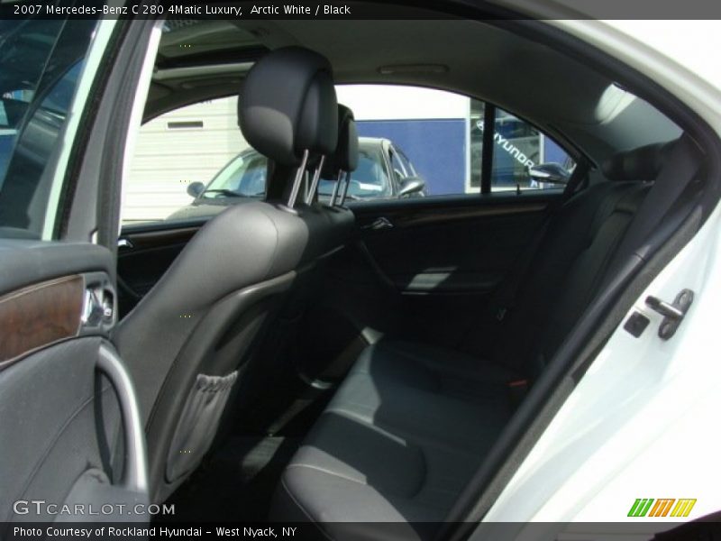 Arctic White / Black 2007 Mercedes-Benz C 280 4Matic Luxury