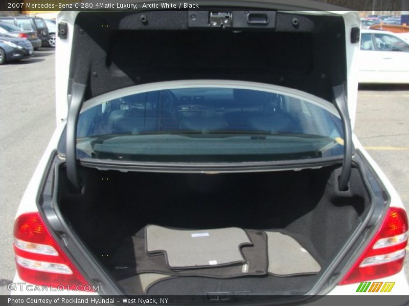 Arctic White / Black 2007 Mercedes-Benz C 280 4Matic Luxury