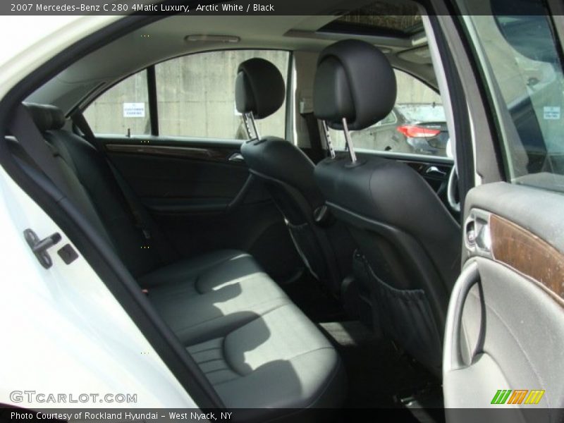 Arctic White / Black 2007 Mercedes-Benz C 280 4Matic Luxury