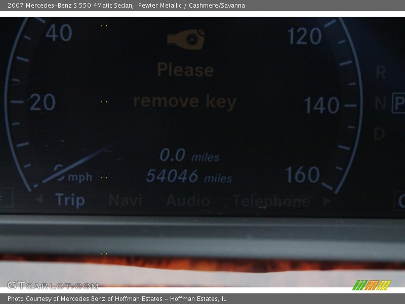 Pewter Metallic / Cashmere/Savanna 2007 Mercedes-Benz S 550 4Matic Sedan