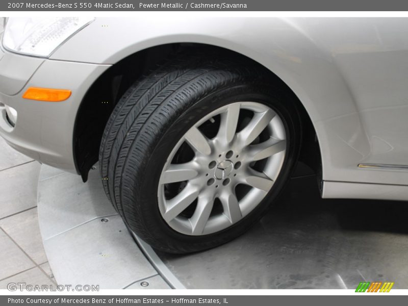 Pewter Metallic / Cashmere/Savanna 2007 Mercedes-Benz S 550 4Matic Sedan