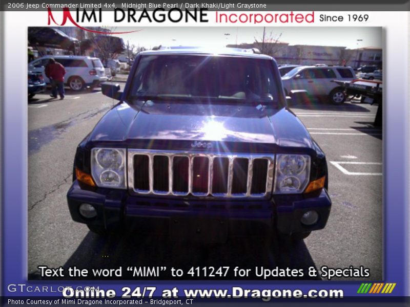 Midnight Blue Pearl / Dark Khaki/Light Graystone 2006 Jeep Commander Limited 4x4