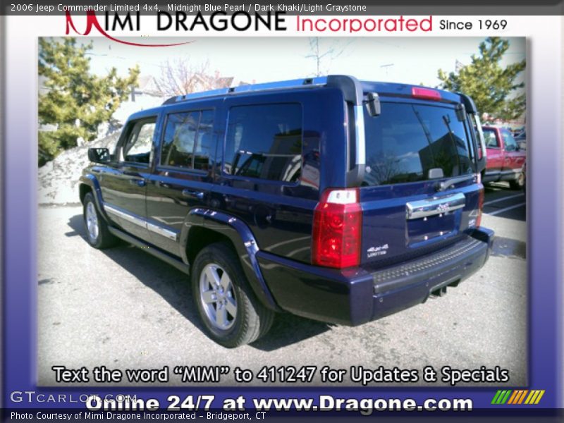 Midnight Blue Pearl / Dark Khaki/Light Graystone 2006 Jeep Commander Limited 4x4