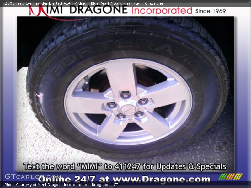 Midnight Blue Pearl / Dark Khaki/Light Graystone 2006 Jeep Commander Limited 4x4