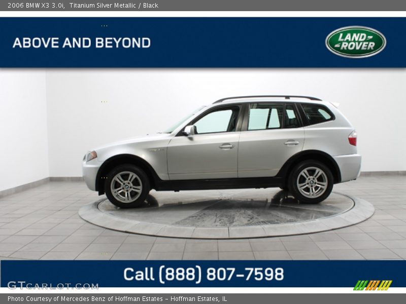 Titanium Silver Metallic / Black 2006 BMW X3 3.0i