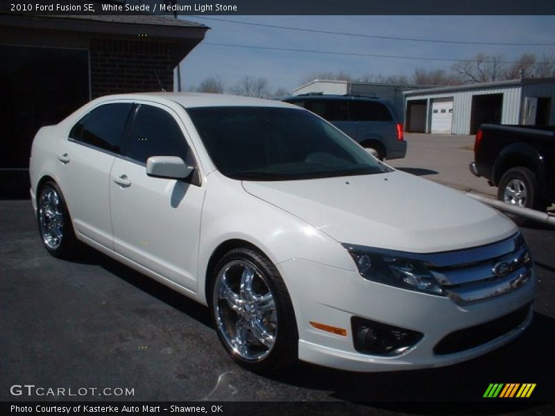 White Suede / Medium Light Stone 2010 Ford Fusion SE