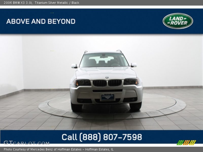 Titanium Silver Metallic / Black 2006 BMW X3 3.0i