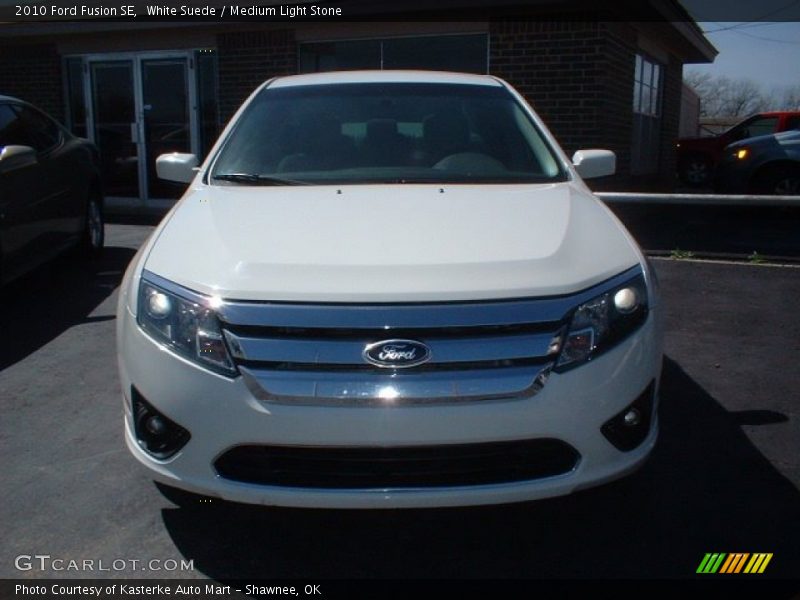 White Suede / Medium Light Stone 2010 Ford Fusion SE