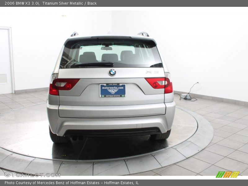 Titanium Silver Metallic / Black 2006 BMW X3 3.0i