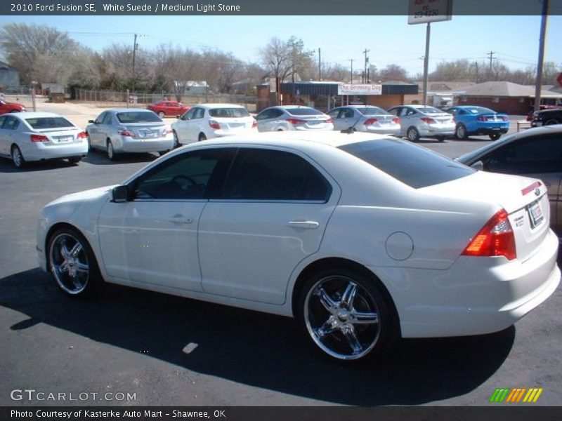 White Suede / Medium Light Stone 2010 Ford Fusion SE