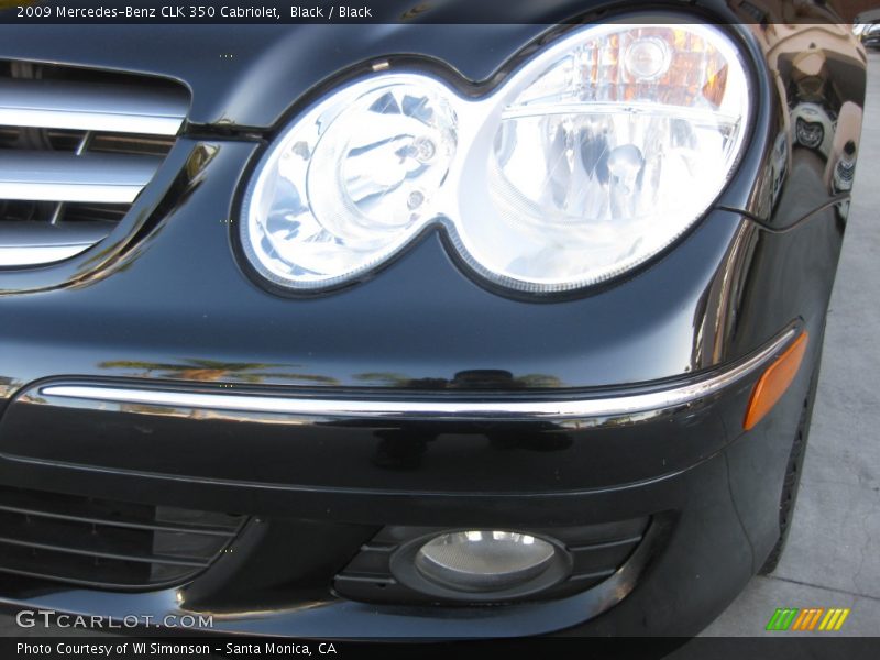 Black / Black 2009 Mercedes-Benz CLK 350 Cabriolet