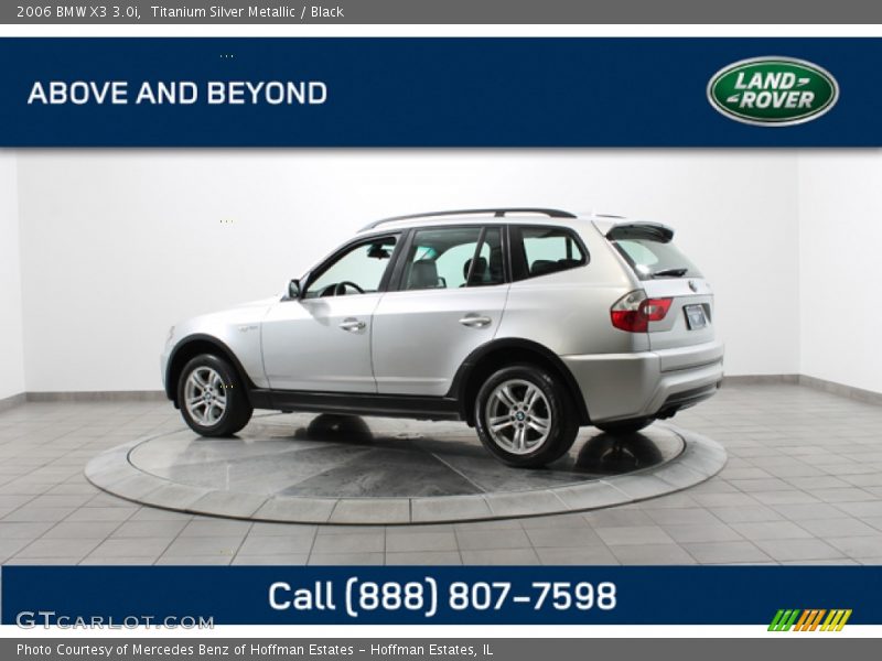 Titanium Silver Metallic / Black 2006 BMW X3 3.0i
