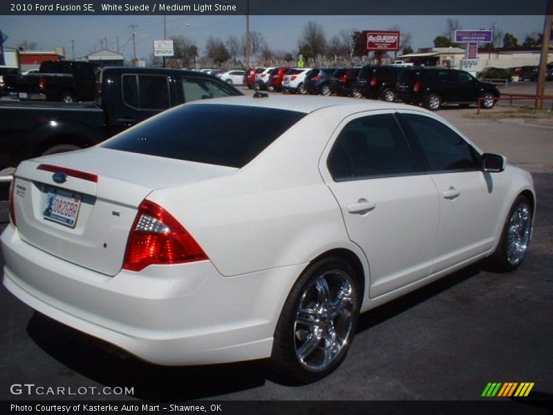 White Suede / Medium Light Stone 2010 Ford Fusion SE