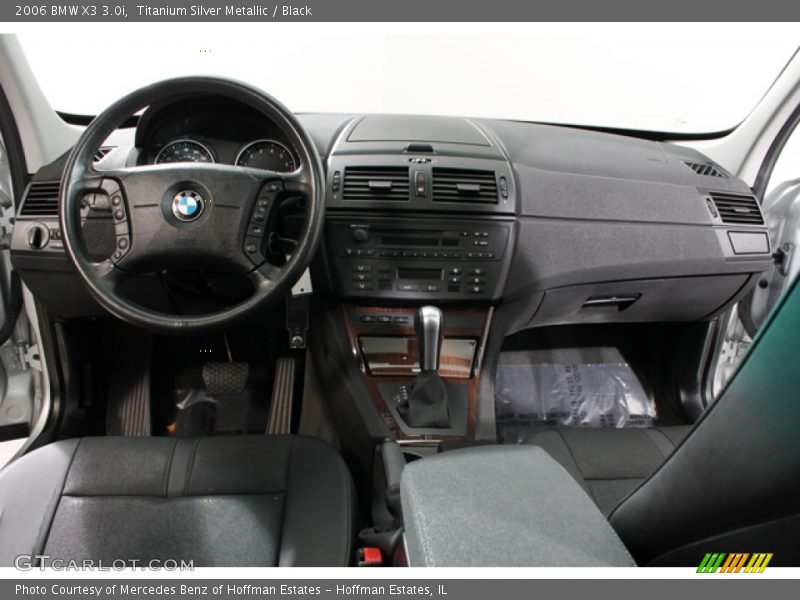 Titanium Silver Metallic / Black 2006 BMW X3 3.0i