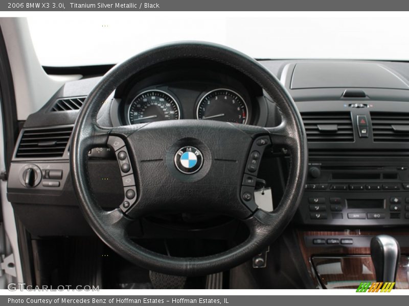 Titanium Silver Metallic / Black 2006 BMW X3 3.0i