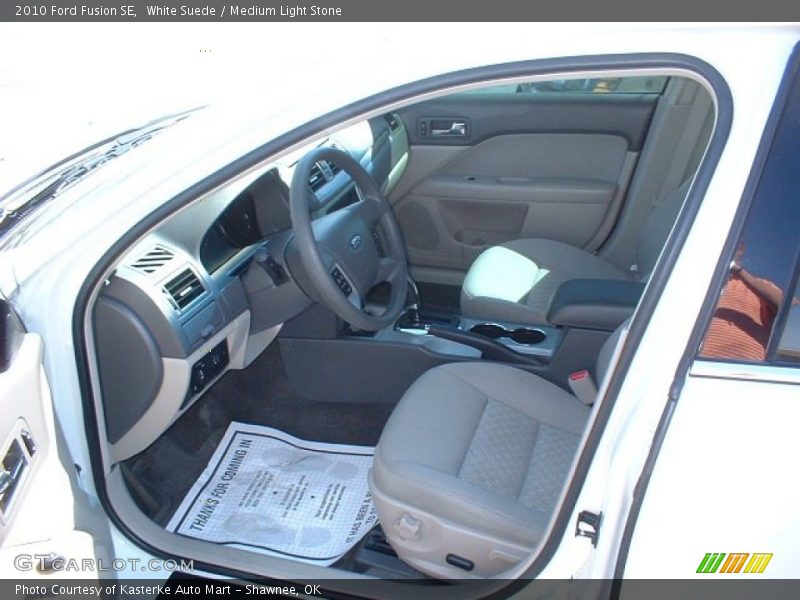 White Suede / Medium Light Stone 2010 Ford Fusion SE