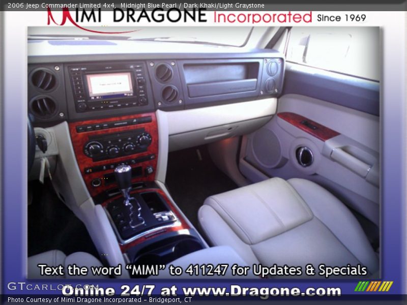 Midnight Blue Pearl / Dark Khaki/Light Graystone 2006 Jeep Commander Limited 4x4