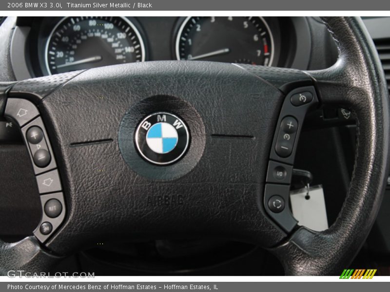 Titanium Silver Metallic / Black 2006 BMW X3 3.0i