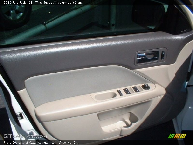 White Suede / Medium Light Stone 2010 Ford Fusion SE
