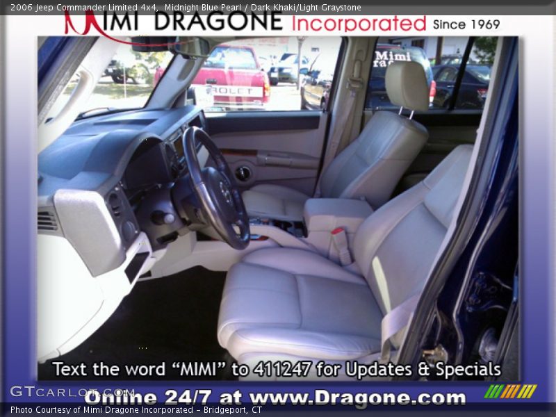 Midnight Blue Pearl / Dark Khaki/Light Graystone 2006 Jeep Commander Limited 4x4