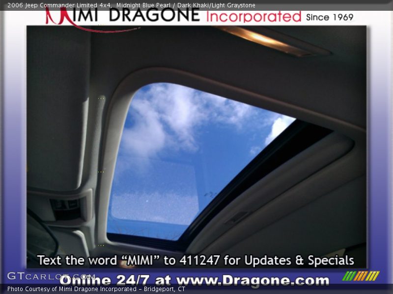 Midnight Blue Pearl / Dark Khaki/Light Graystone 2006 Jeep Commander Limited 4x4