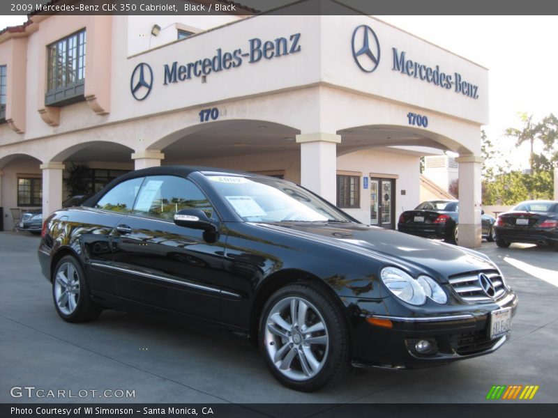 Black / Black 2009 Mercedes-Benz CLK 350 Cabriolet