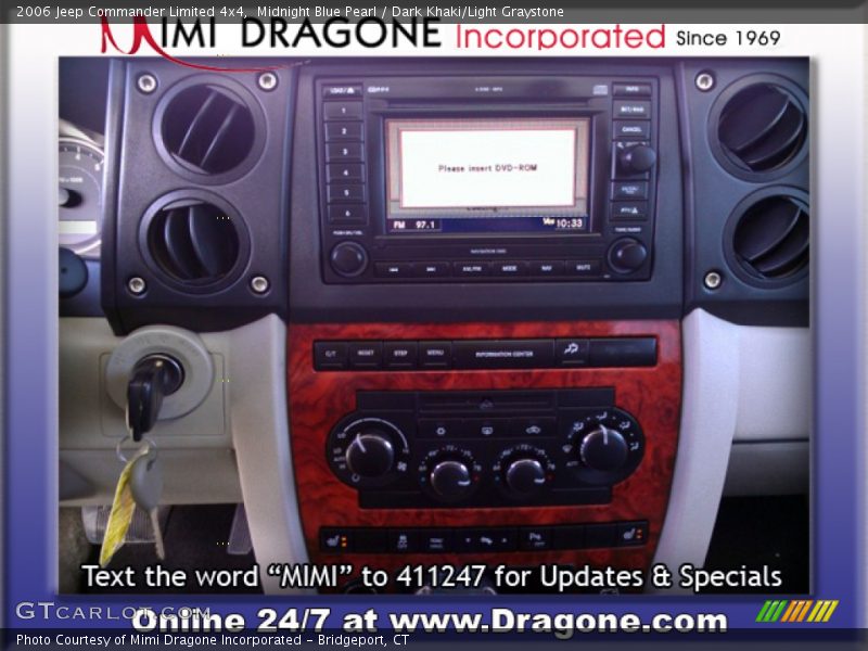 Midnight Blue Pearl / Dark Khaki/Light Graystone 2006 Jeep Commander Limited 4x4