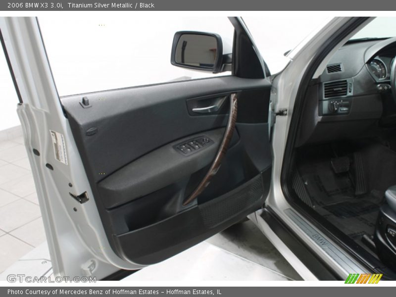 Titanium Silver Metallic / Black 2006 BMW X3 3.0i