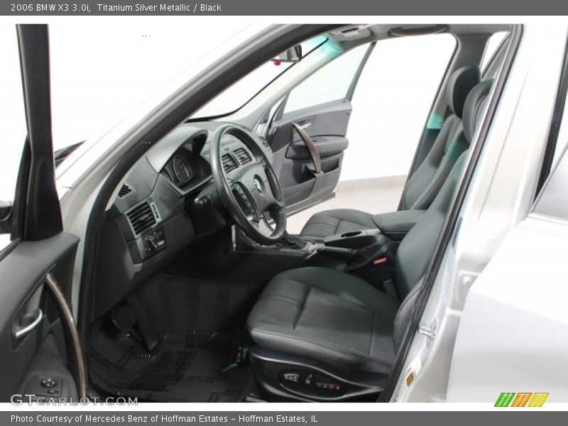 Titanium Silver Metallic / Black 2006 BMW X3 3.0i