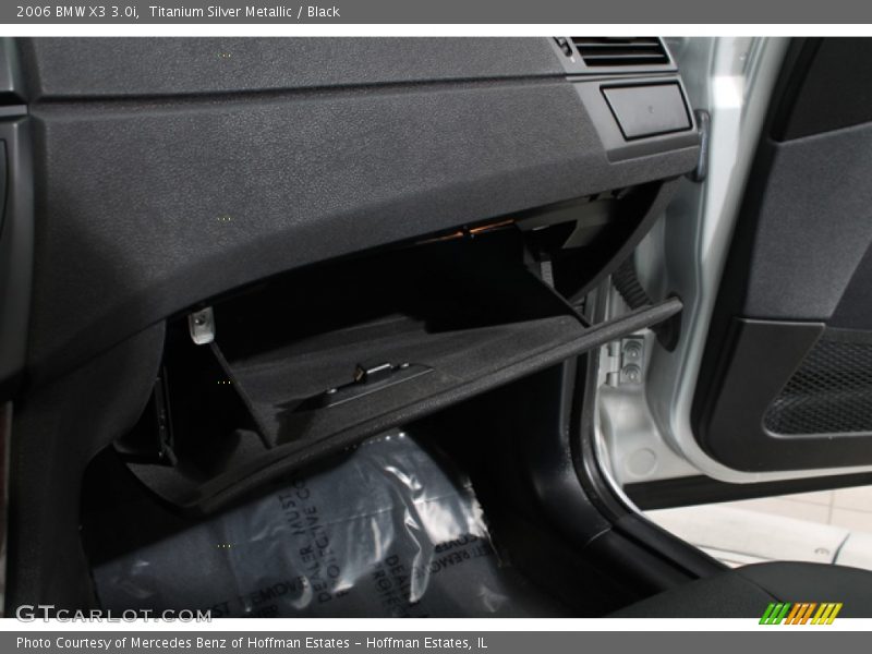 Titanium Silver Metallic / Black 2006 BMW X3 3.0i