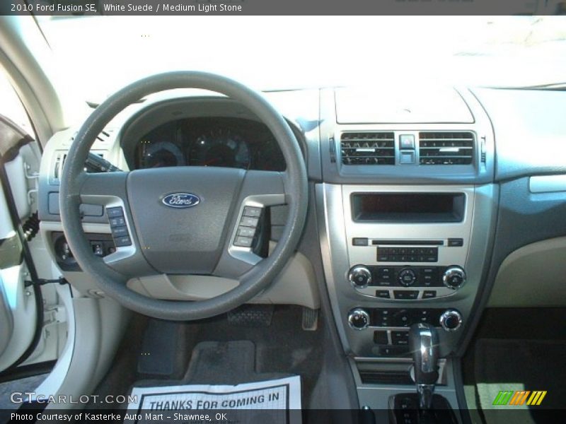 White Suede / Medium Light Stone 2010 Ford Fusion SE