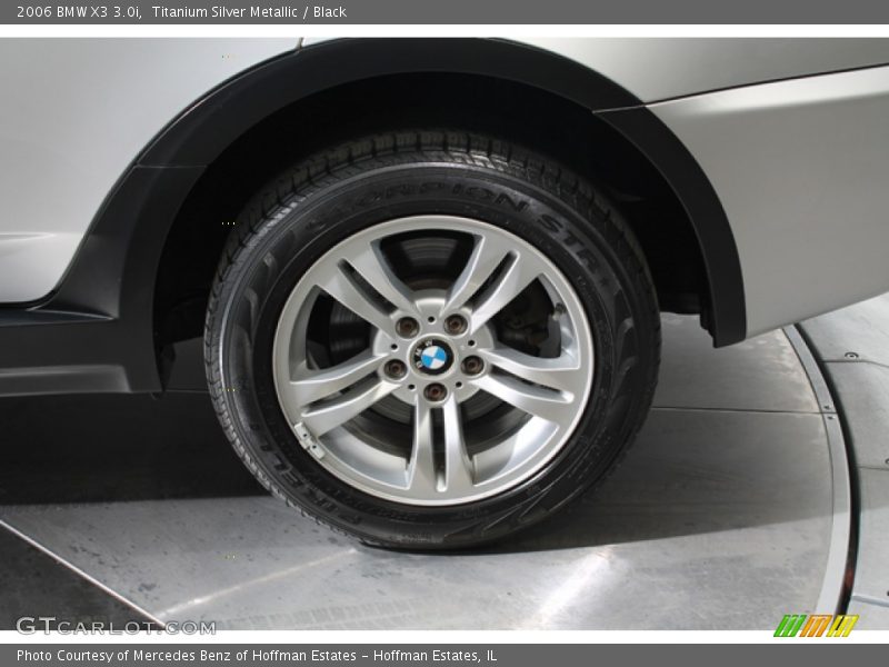 Titanium Silver Metallic / Black 2006 BMW X3 3.0i