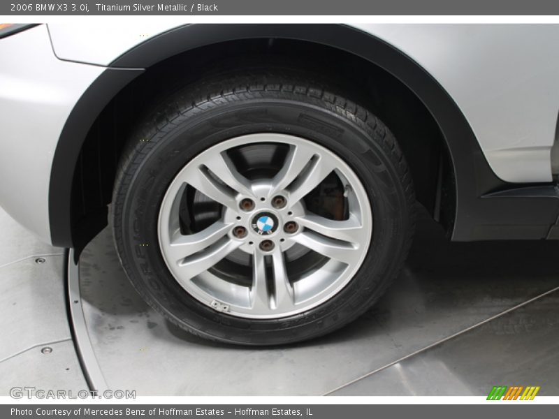 Titanium Silver Metallic / Black 2006 BMW X3 3.0i
