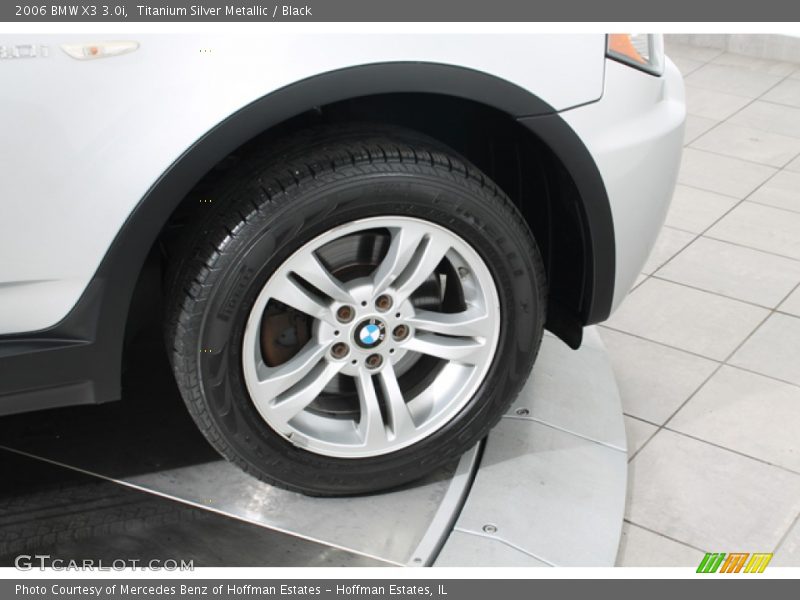 Titanium Silver Metallic / Black 2006 BMW X3 3.0i