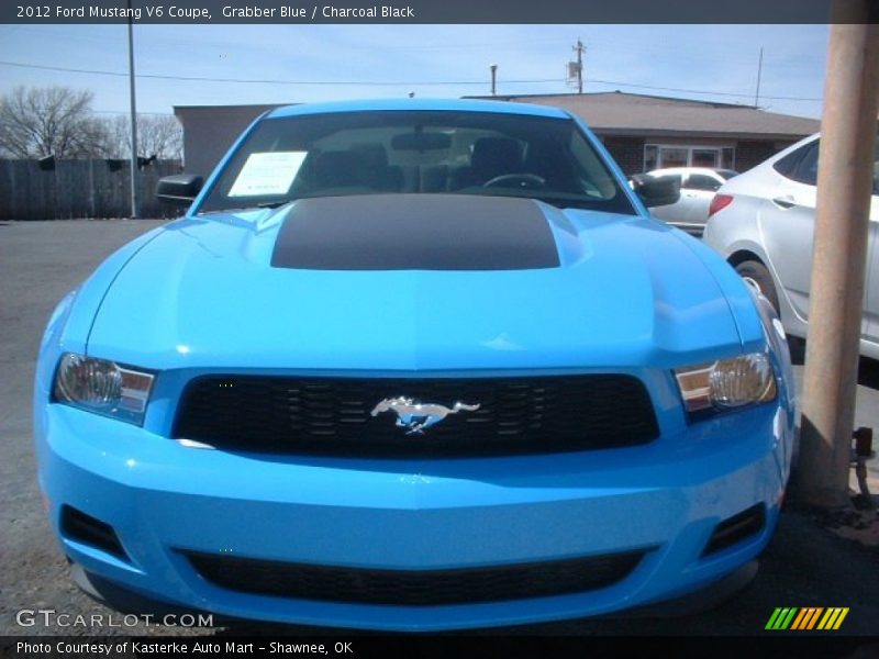 Grabber Blue / Charcoal Black 2012 Ford Mustang V6 Coupe