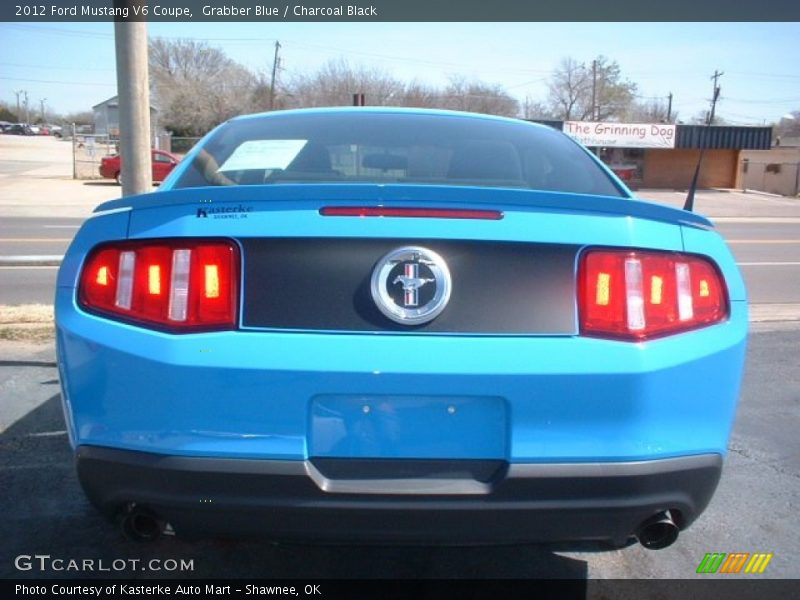 Grabber Blue / Charcoal Black 2012 Ford Mustang V6 Coupe