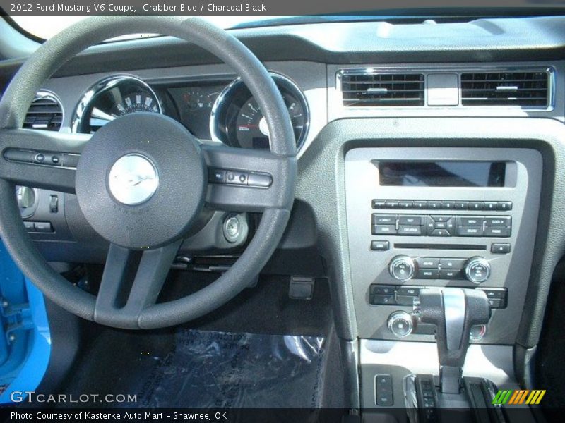 Grabber Blue / Charcoal Black 2012 Ford Mustang V6 Coupe